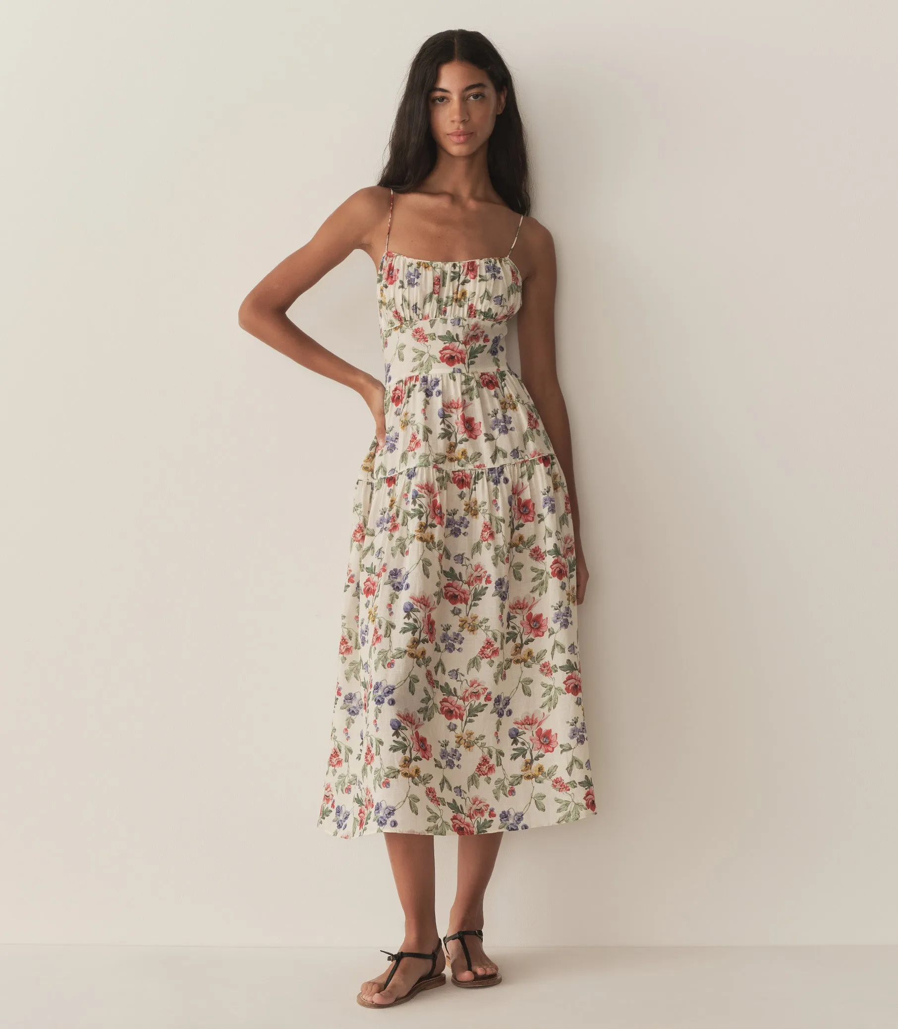 BENOIT DRESS -- IVORY WILD ROSE sold by Doen product image thumbnail 3