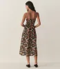 BENOIT DRESS -- NOIR WILD ROSE sold by Doen