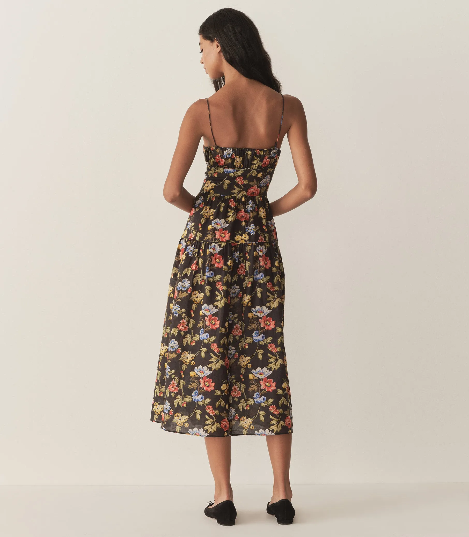 BENOIT DRESS -- NOIR WILD ROSE sold by Doen product image thumbnail 4