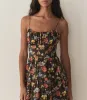 BENOIT DRESS -- NOIR WILD ROSE sold by Doen