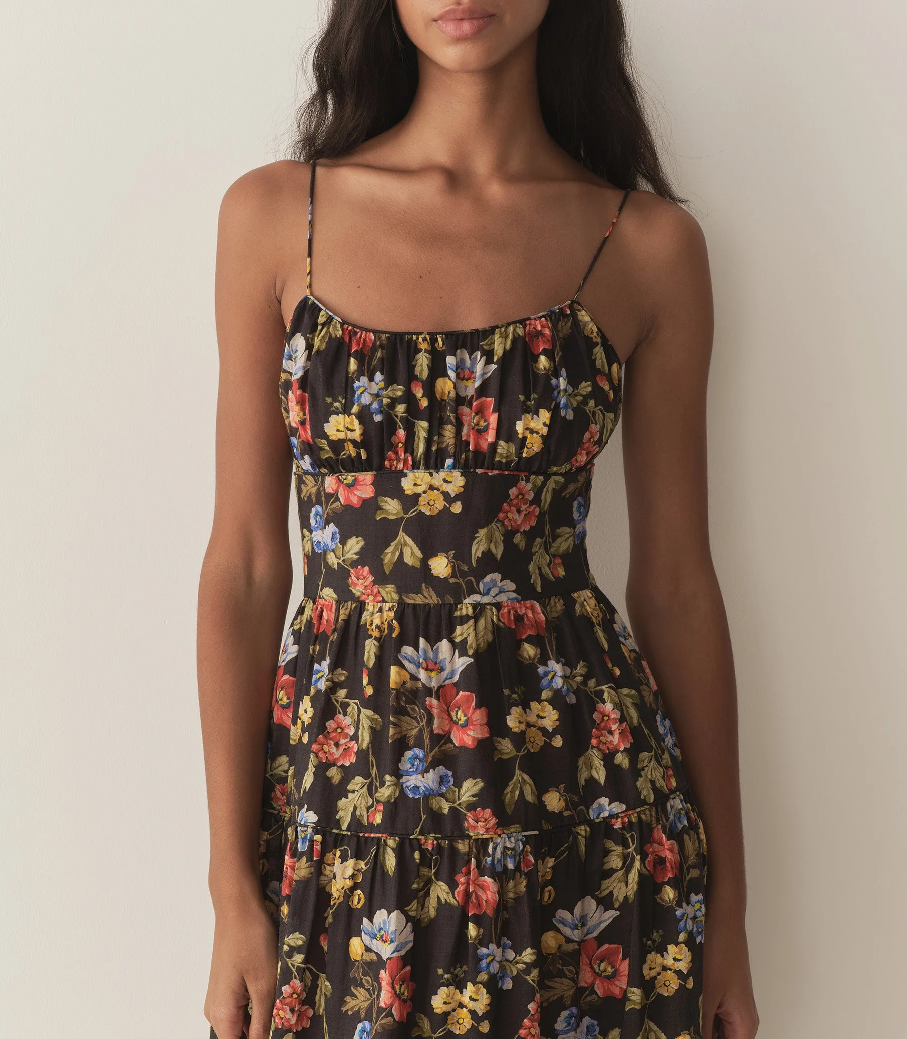 BENOIT DRESS -- NOIR WILD ROSE sold by Doen product image thumbnail 2