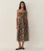 BENOIT DRESS -- NOIR WILD ROSE sold by Doen