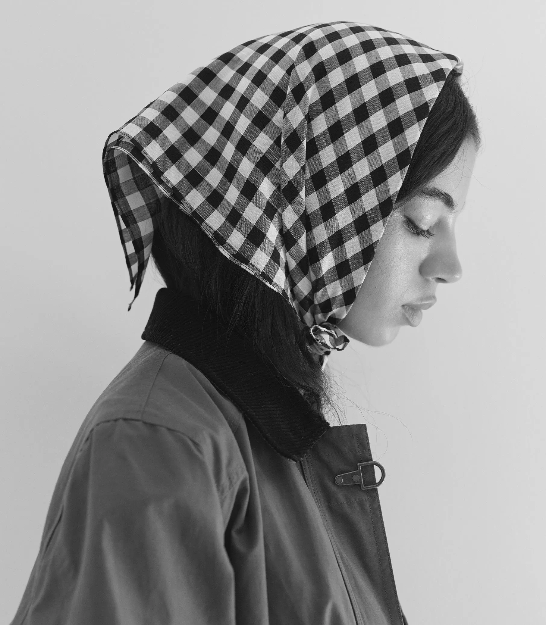 PETIT PENNY BANDANA -- BLACK MARILYN GINGHAM sold by Doen product image thumbnail 4