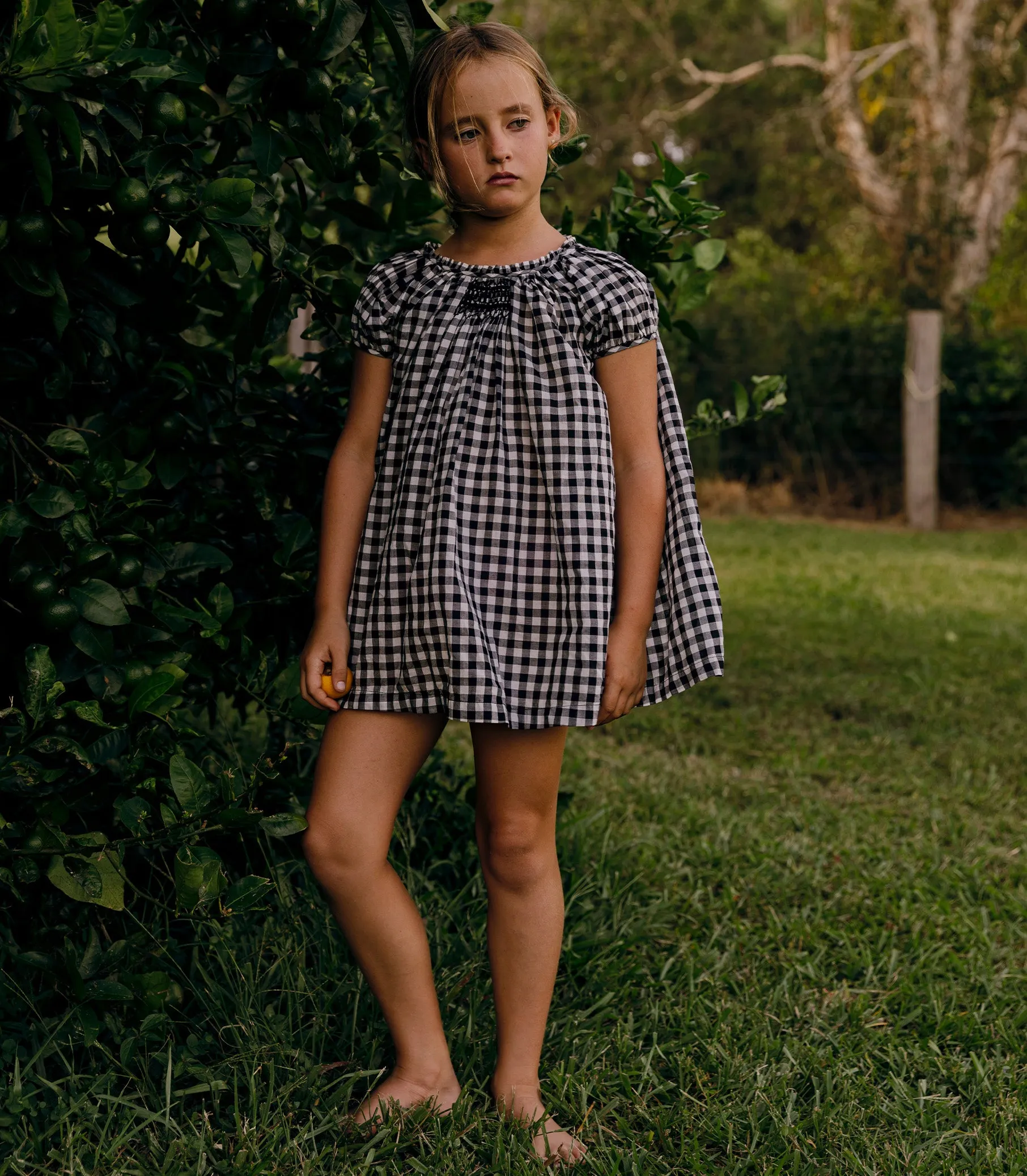 ESA DRESS -- NOIR GRETA GINGHAM sold by Doen product image thumbnail 4