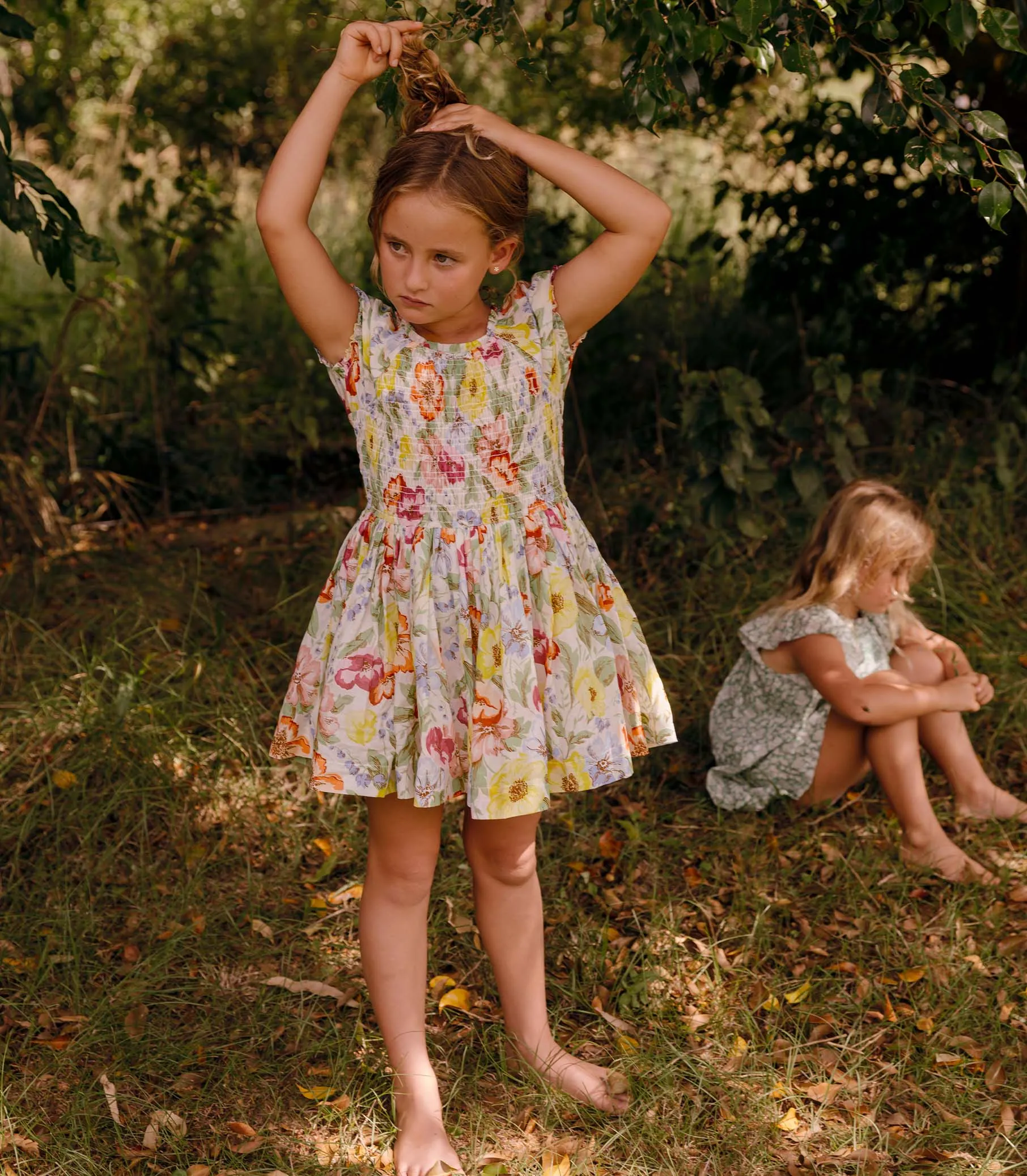 MAE DRESS -- BLANC ANEMONE BLOOM sold by Doen