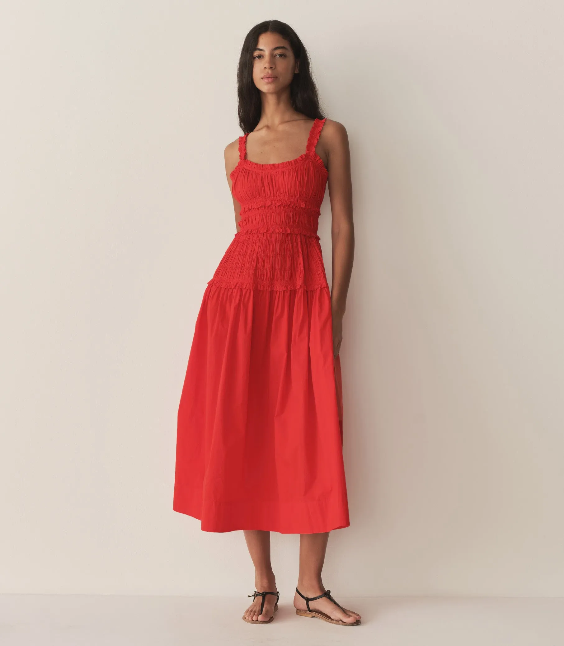 MARIANNE DRESS -- CARMINE sold by Doen