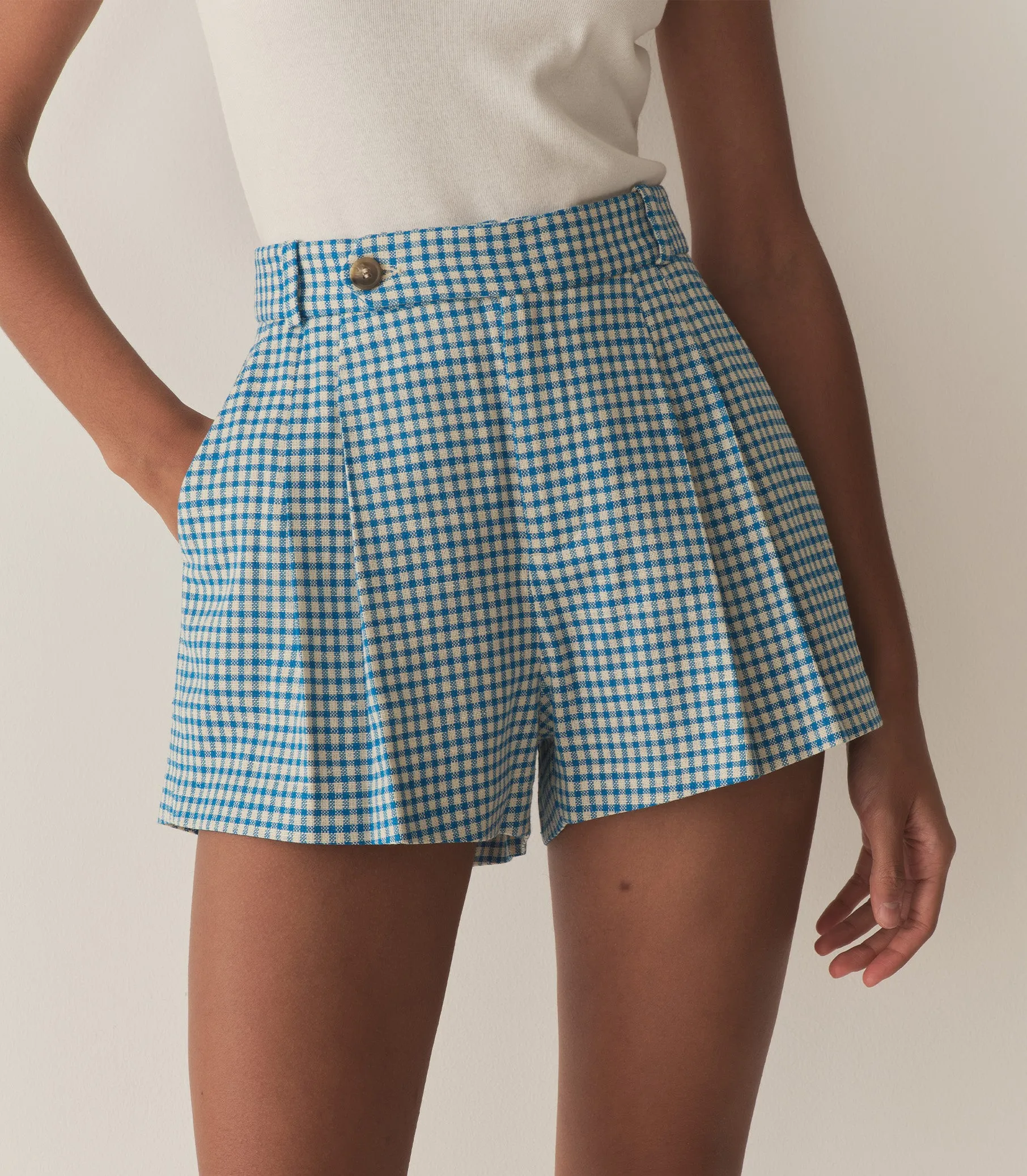 KINGSLEY SHORT -- SOUTHAMPTON GINGHAM sold by Doen product image thumbnail 2