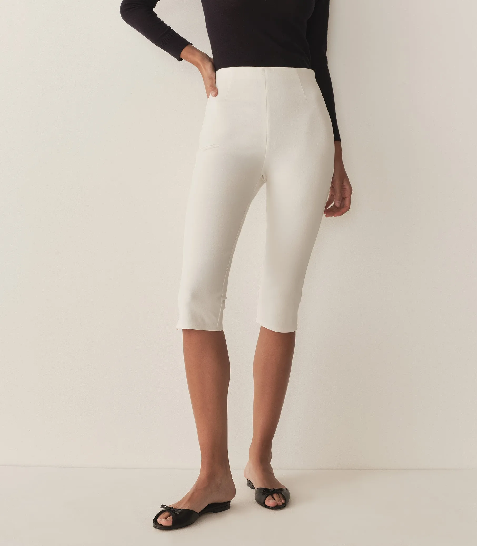 LULA CAPRI PANT -- SALT sold by Doen product image thumbnail 2