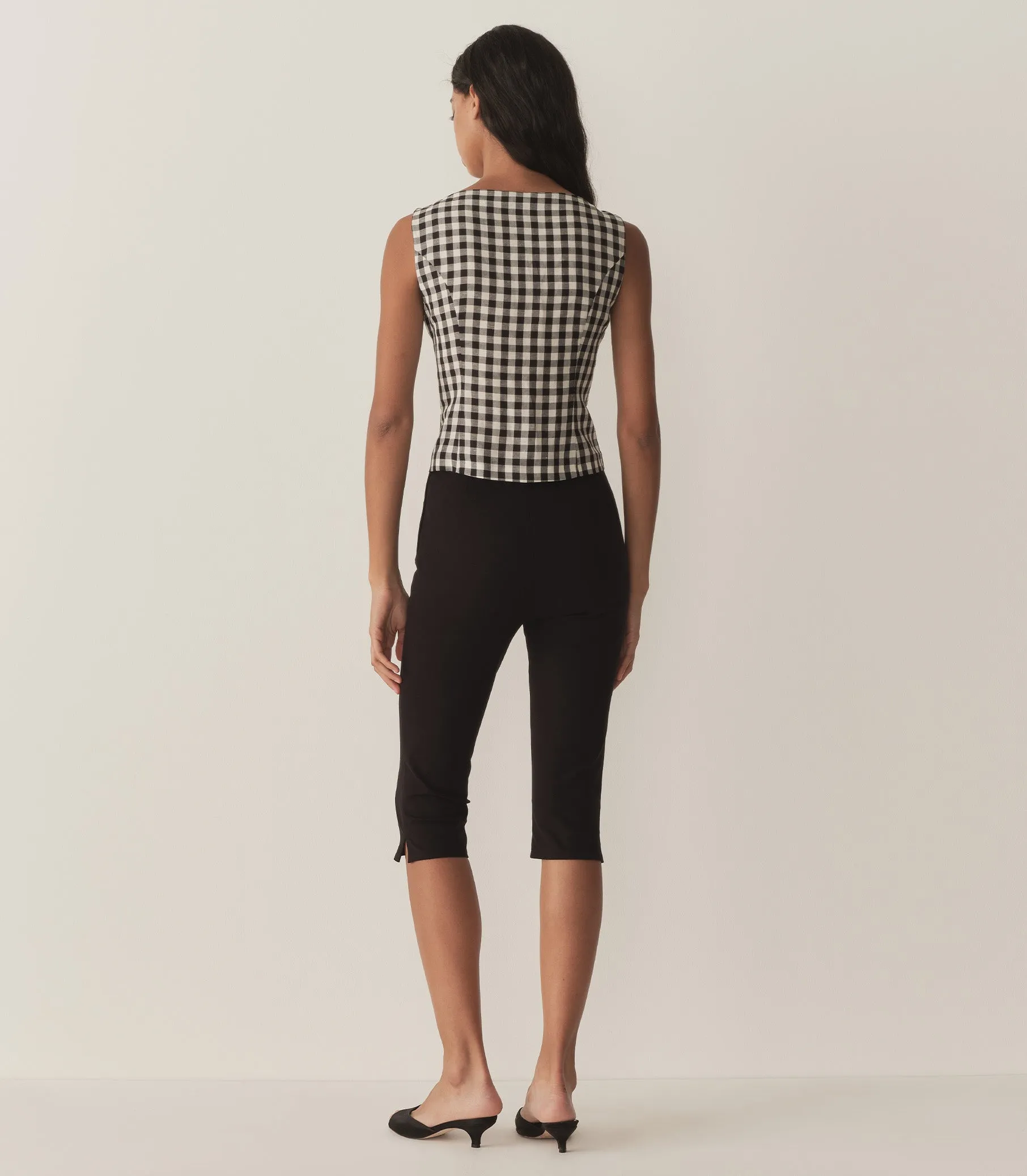 HAYDEN TOP -- BLACK MARILYN GINGHAM sold by Doen product image thumbnail 5