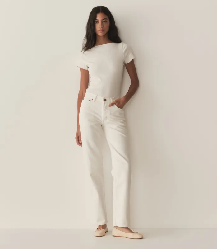 LEONE LONG JEAN -- SALT RINSE WASH sold by Doen
