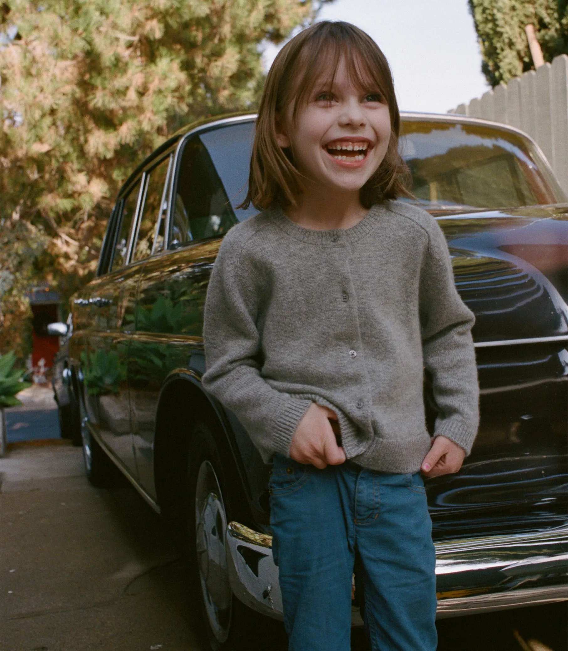 LITTLE VIVELLE CARDIGAN -- PEMBERLEY GREY sold by Doen product image thumbnail 2