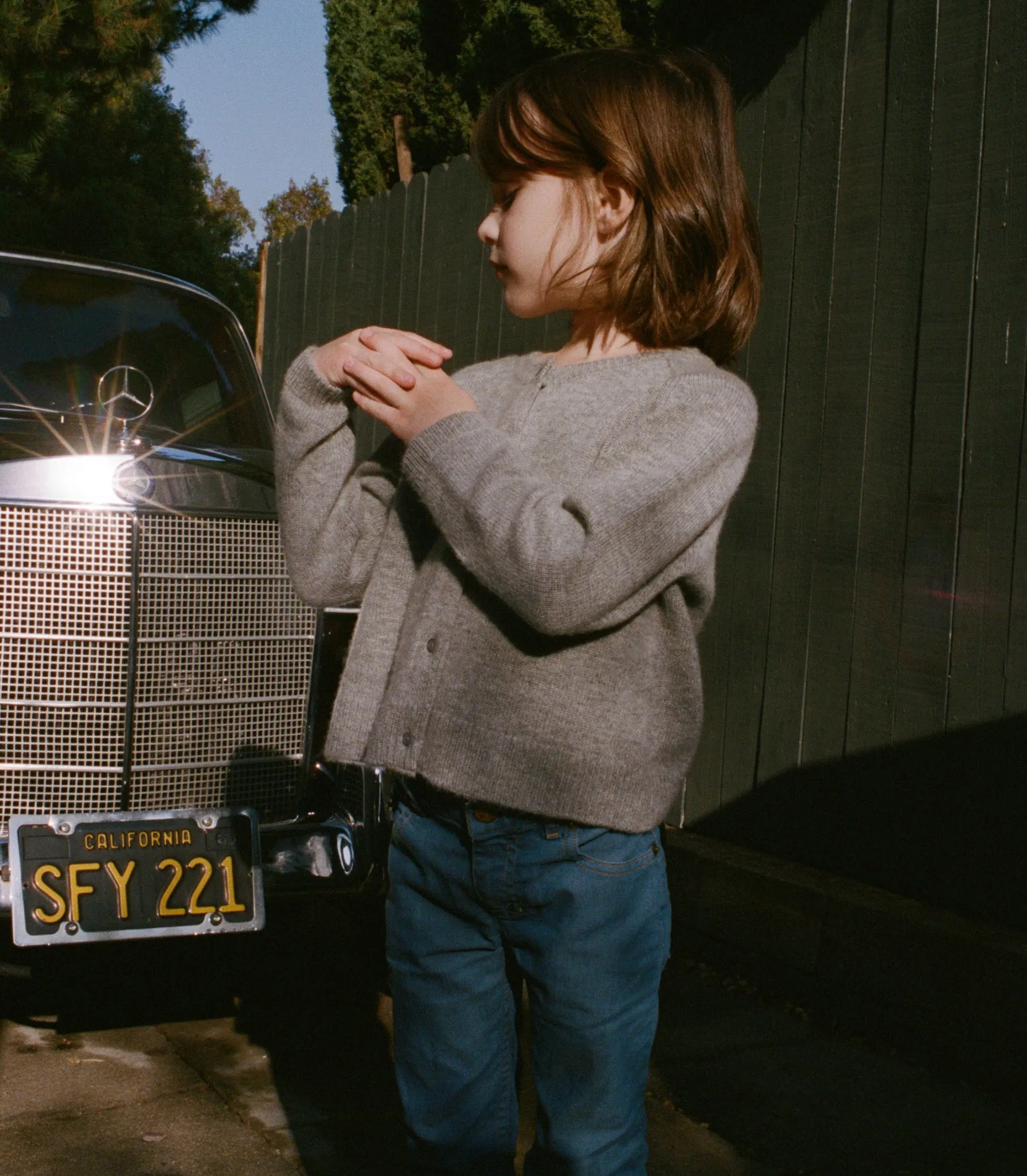 LITTLE VIVELLE CARDIGAN -- PEMBERLEY GREY sold by Doen product image thumbnail 4