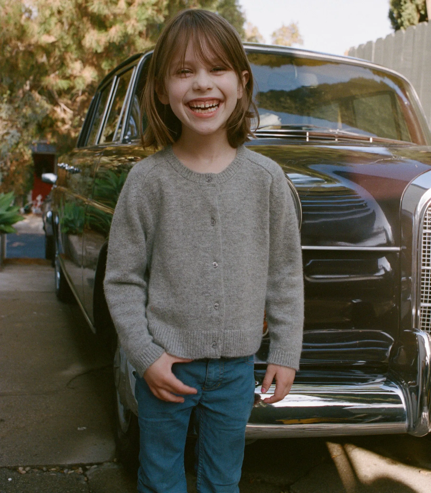 LITTLE VIVELLE CARDIGAN -- PEMBERLEY GREY sold by Doen product image thumbnail 3