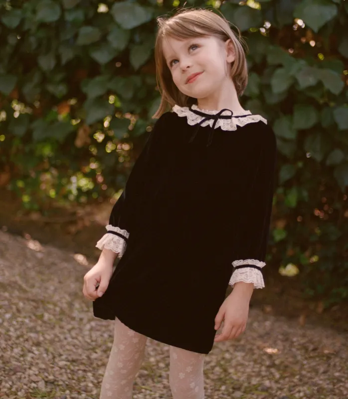 EISLEY DRESS -- BLACK sold by Doen