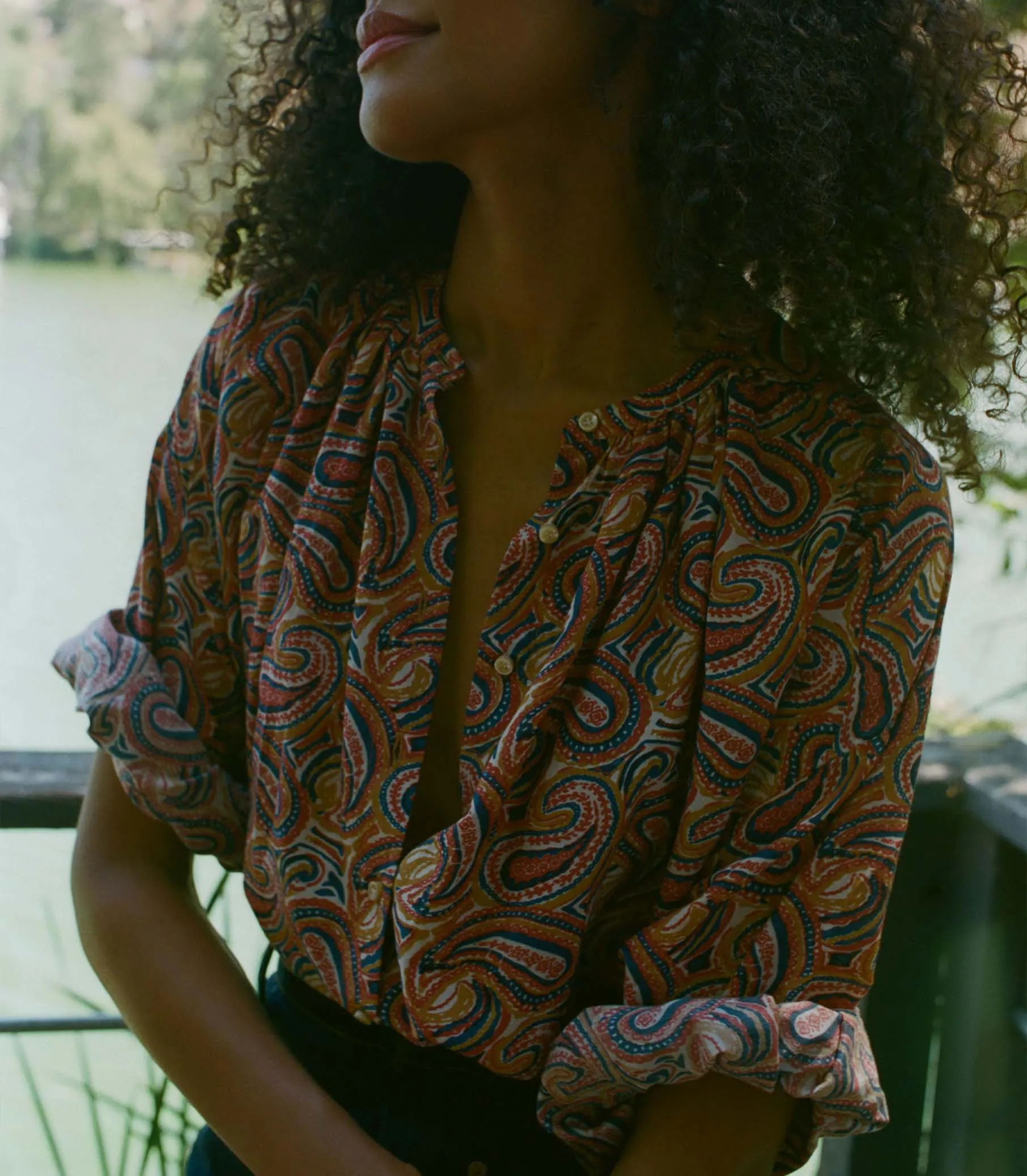 THE JANE BLOUSE -- JACQUI PAISLEY sold by Doen product image thumbnail 2