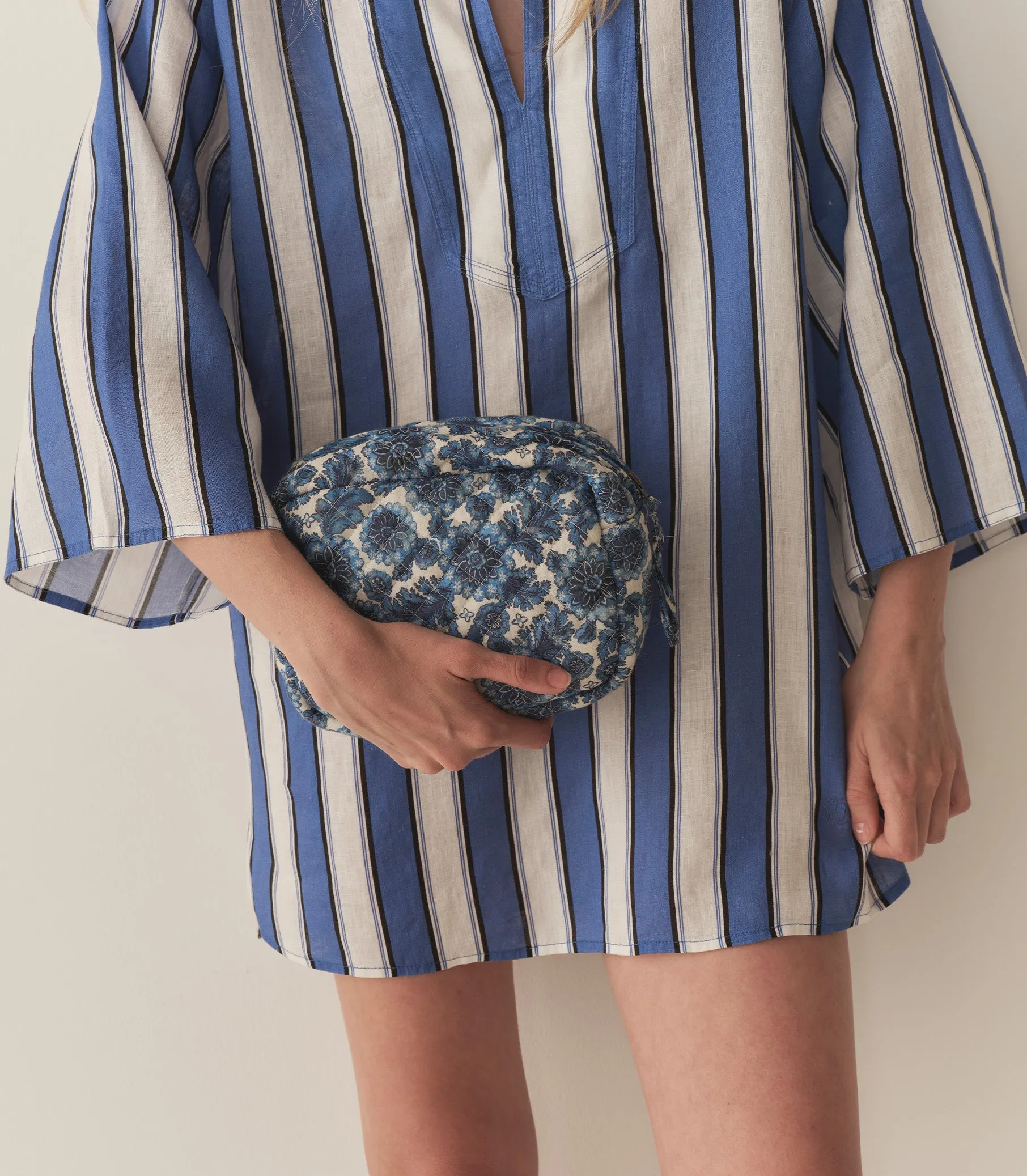 HOLLOWAY POUCH -- BLEU SOLEIL FLEURIT sold by Doen product image thumbnail 4