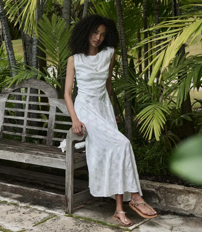 LOUISA DRESS -- SALT MARGUERITE JOLIE sold by Doen