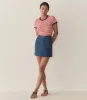 VIVI TEE -- ROUGE NANTUCKET STRIPE sold by Doen