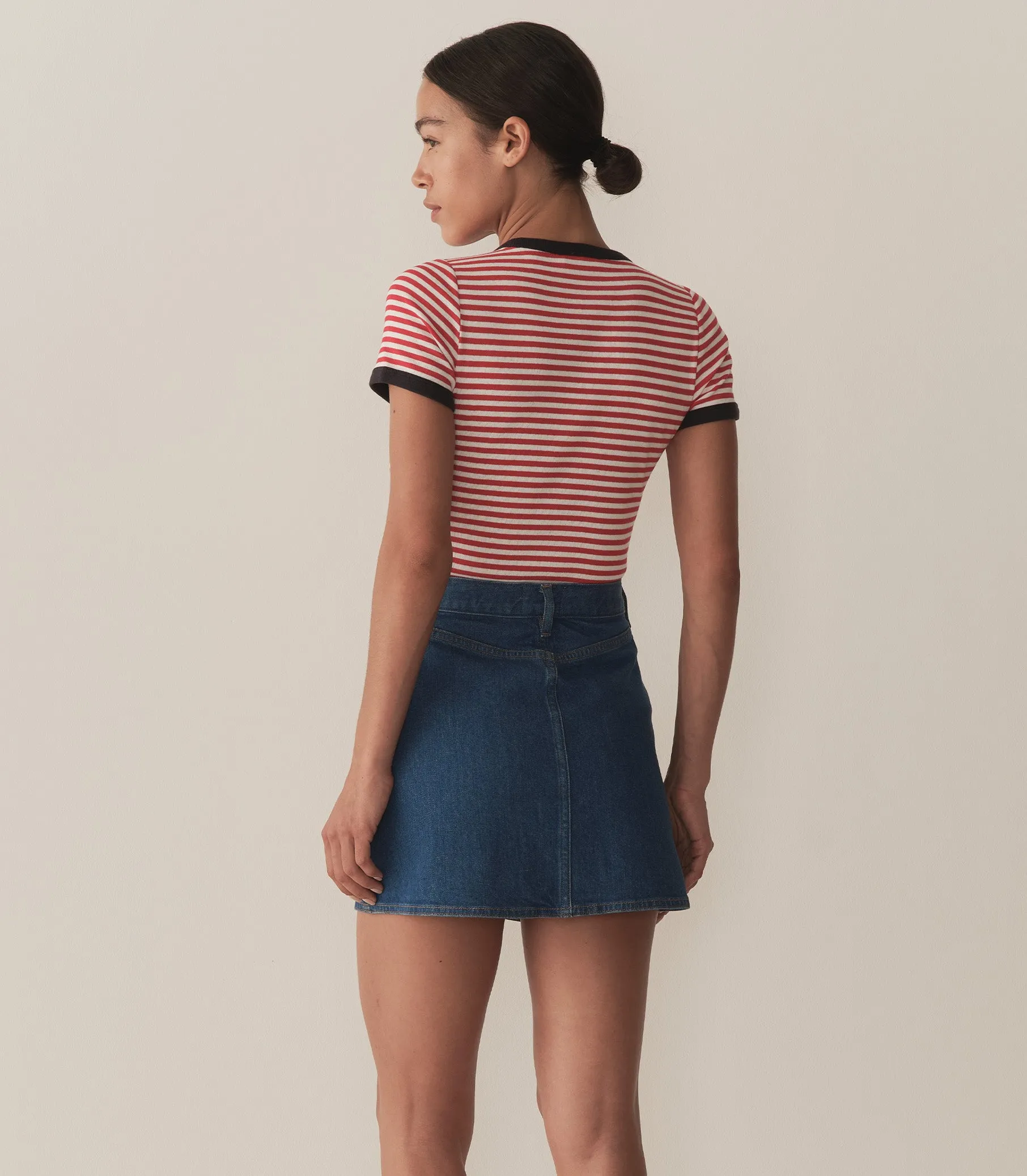 VIVI TEE -- ROUGE NANTUCKET STRIPE sold by Doen product image thumbnail 3