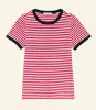 VIVI TEE -- ROUGE NANTUCKET STRIPE sold by Doen