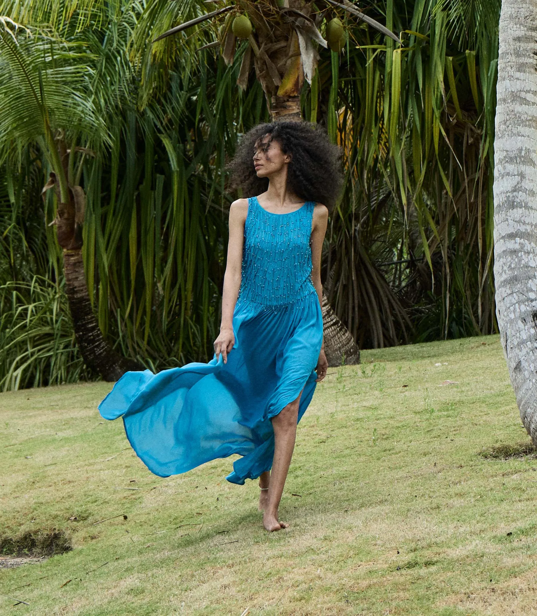 DONYALE DRESS -- BLUE GROTTO sold by Doen product image thumbnail 2