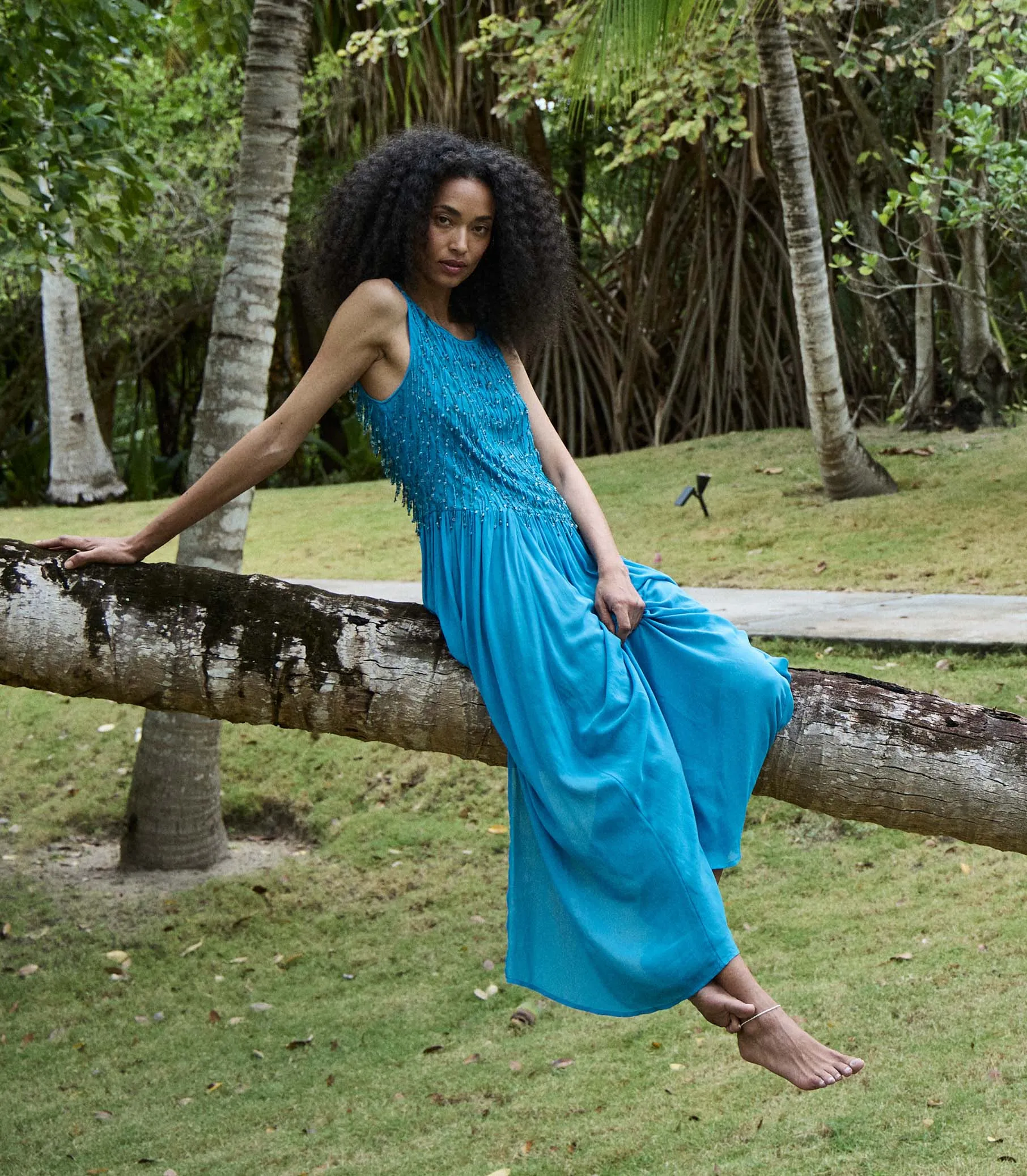 DONYALE DRESS -- BLUE GROTTO sold by Doen product image thumbnail 4