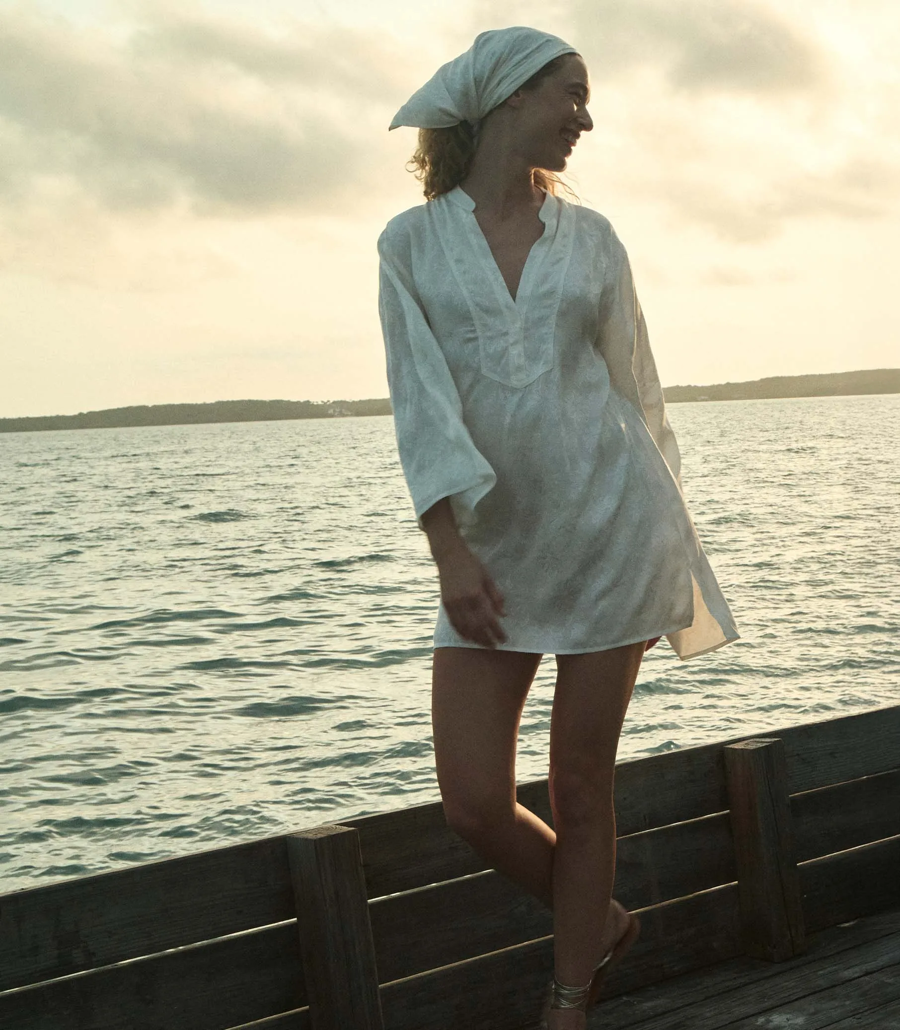 LEONA DRESS -- SALT MARGUERITE JOLIE sold by Doen product image thumbnail 3