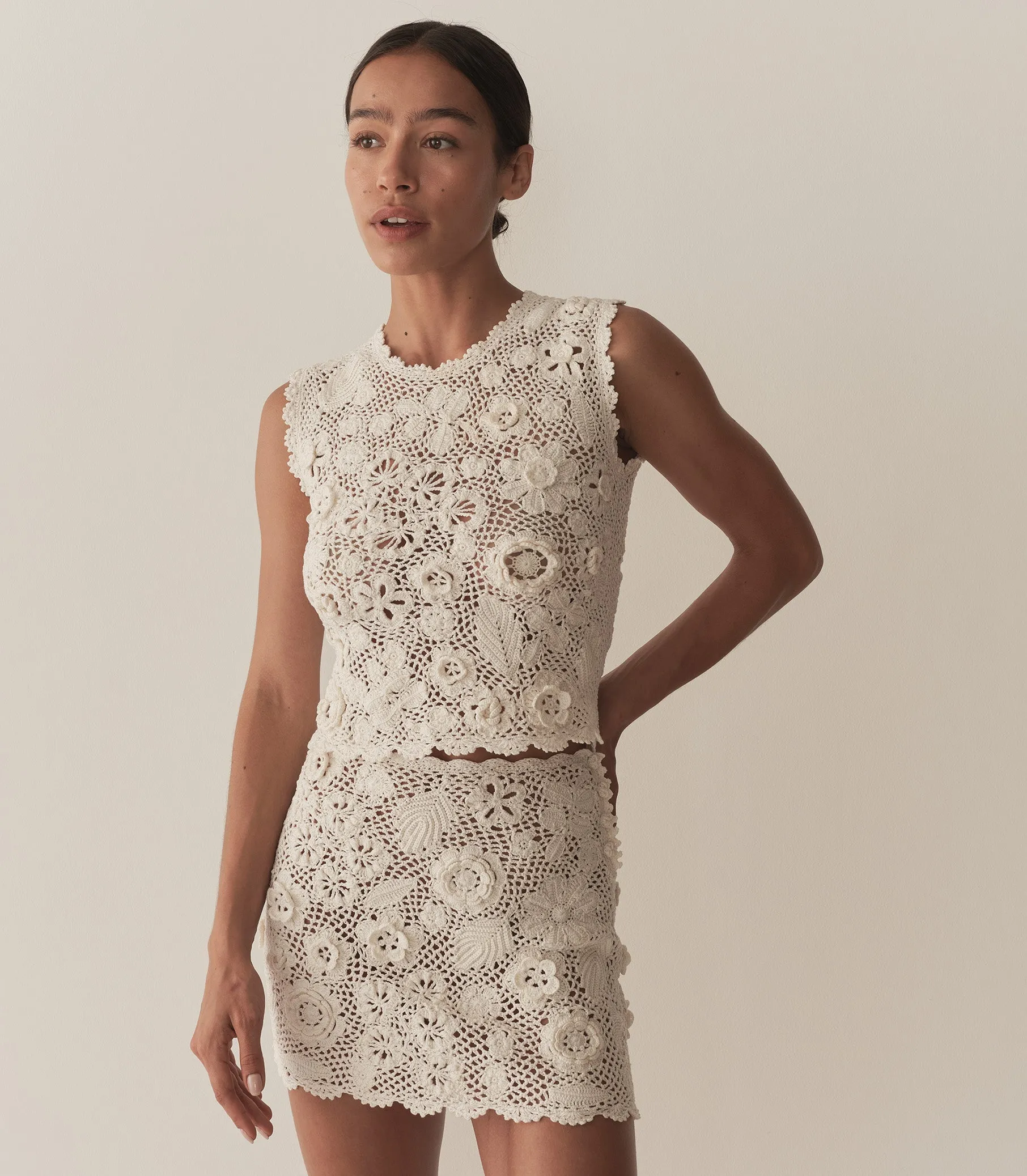 MARITZA SKIRT -- PEARL sold by Doen product image thumbnail 2