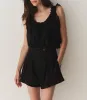 LARUE LINEN SHORT -- BLACK sold by Doen