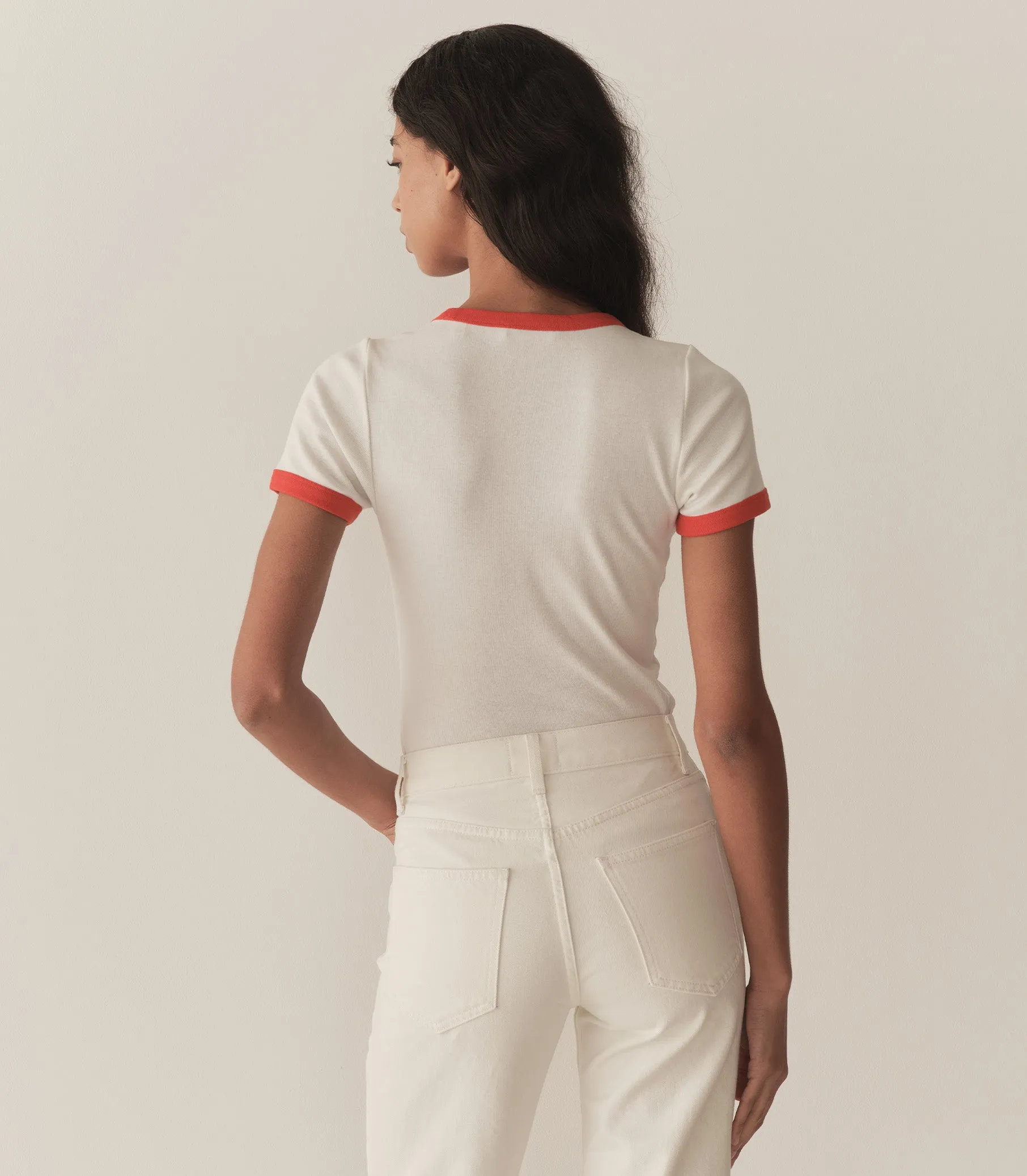 VIVI RINGER TEE -- SALT sold by Doen product image thumbnail 3