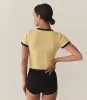 VIVI RINGER TEE -- WILD HONEYSUCKLE sold by Doen