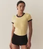 VIVI RINGER TEE -- WILD HONEYSUCKLE sold by Doen