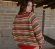 HMD -- BRIAR CARDIGAN SWEATER -- RAINBOW KNIT sold by Doen