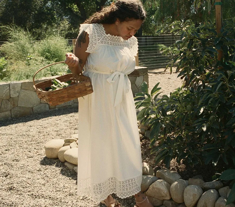 HMD -- CATRIONA DRESS -- SALT made by Doen