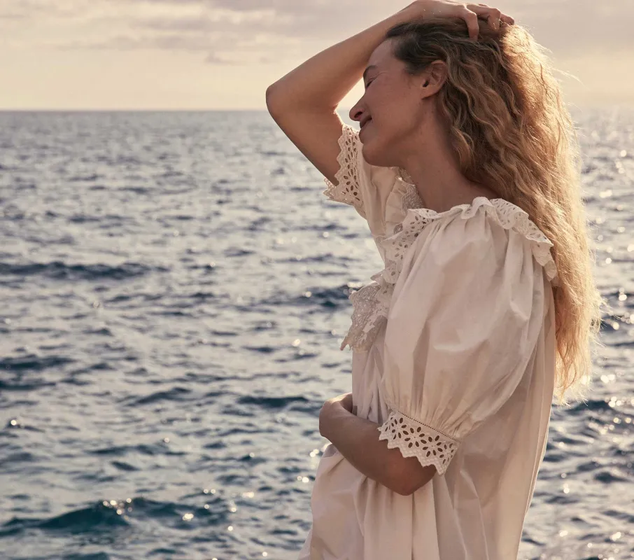 HMD -- IONA DRESS -- SALT sold by Doen