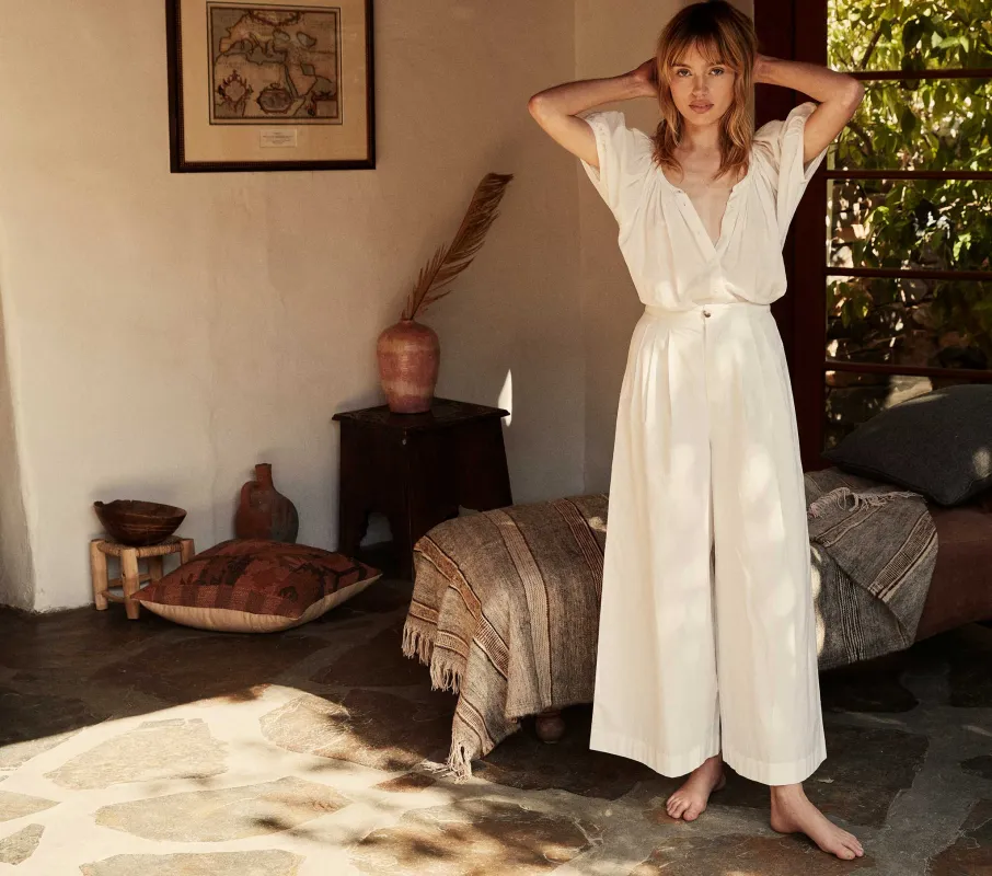 HMD -- VALENTIN PANT -- SALT sold by Doen