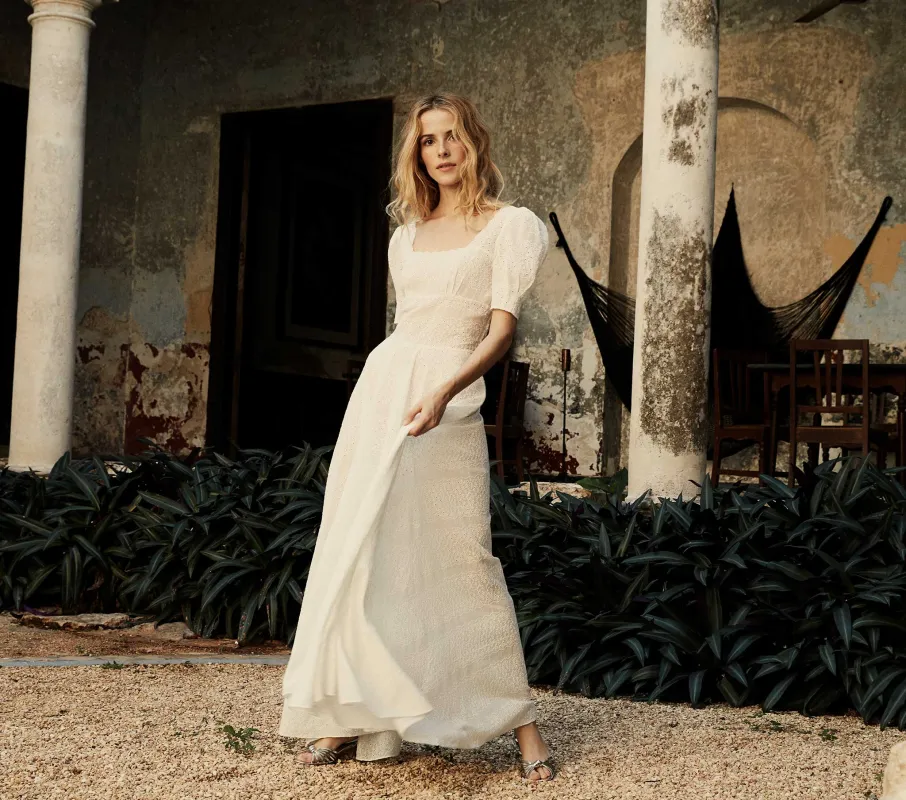 HMD -- CALISTA DRESS -- SEA SALT sold by Doen