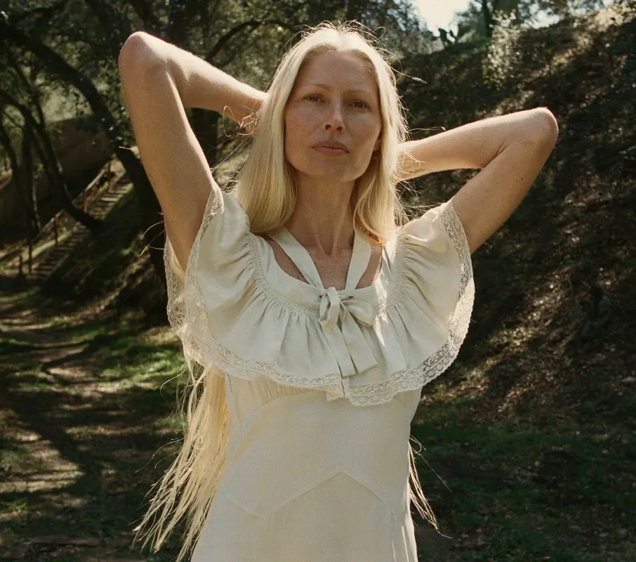 HMD -- SICILIA DRESS -- SEED PEARL sold by Doen