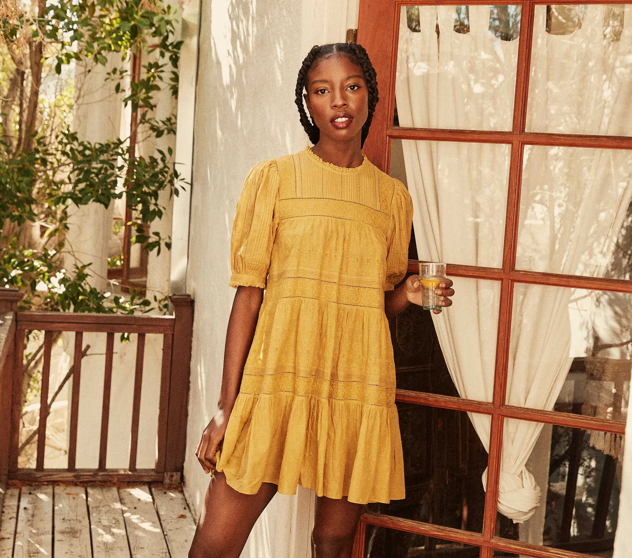 HMD -- NERINE DRESS -- WHEAT sold by Doen