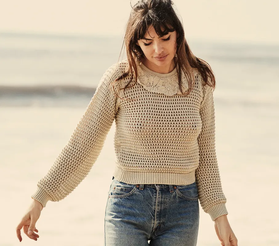 HMD -- TALIA SWEATER -- ANTIQUE IVORY sold by Doen