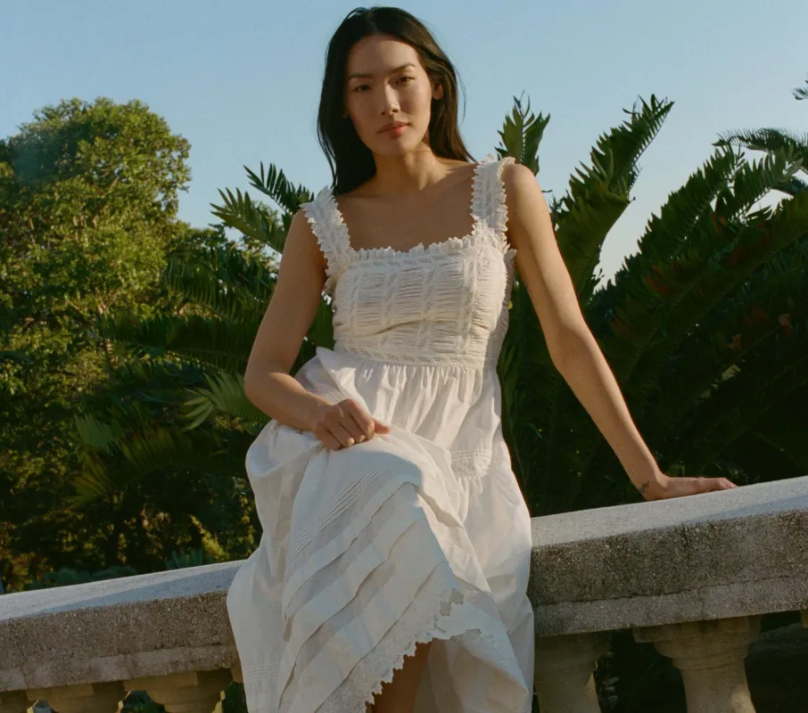HMD -- ARIETTA DRESS -- SALT sold by Doen