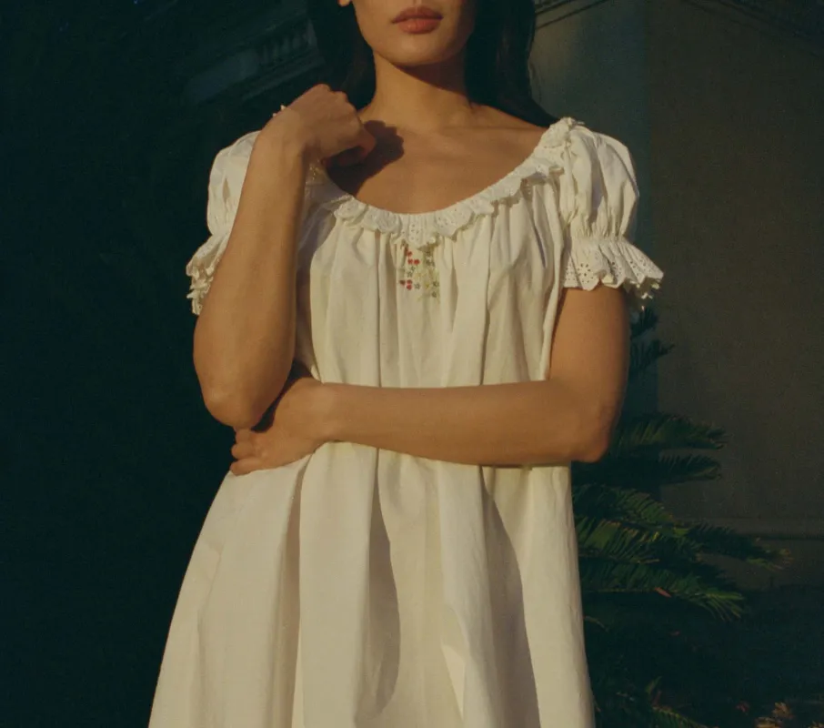 HMD -- MUSETTE NIGHTGOWN -- SALT sold by Doen