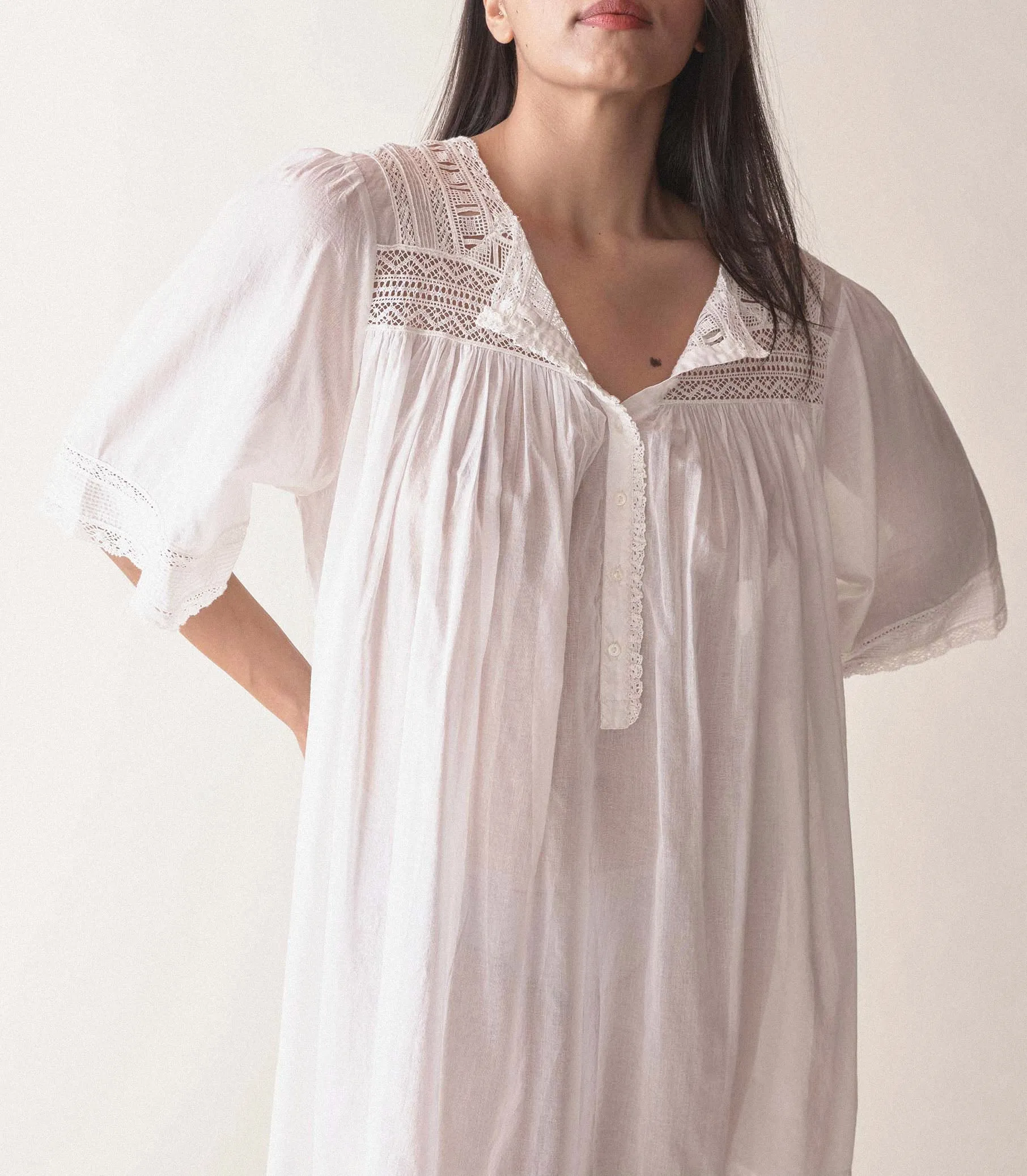 HMD -- CADENZA NIGHTGOWN -- SALT sold by Doen product image thumbnail 3