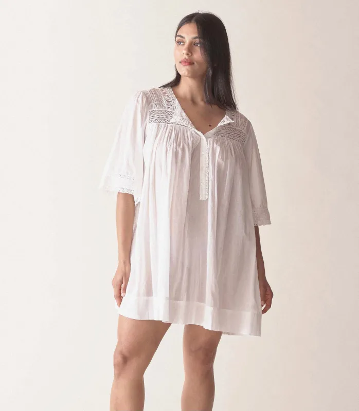 HMD -- CADENZA NIGHTGOWN -- SALT sold by Doen