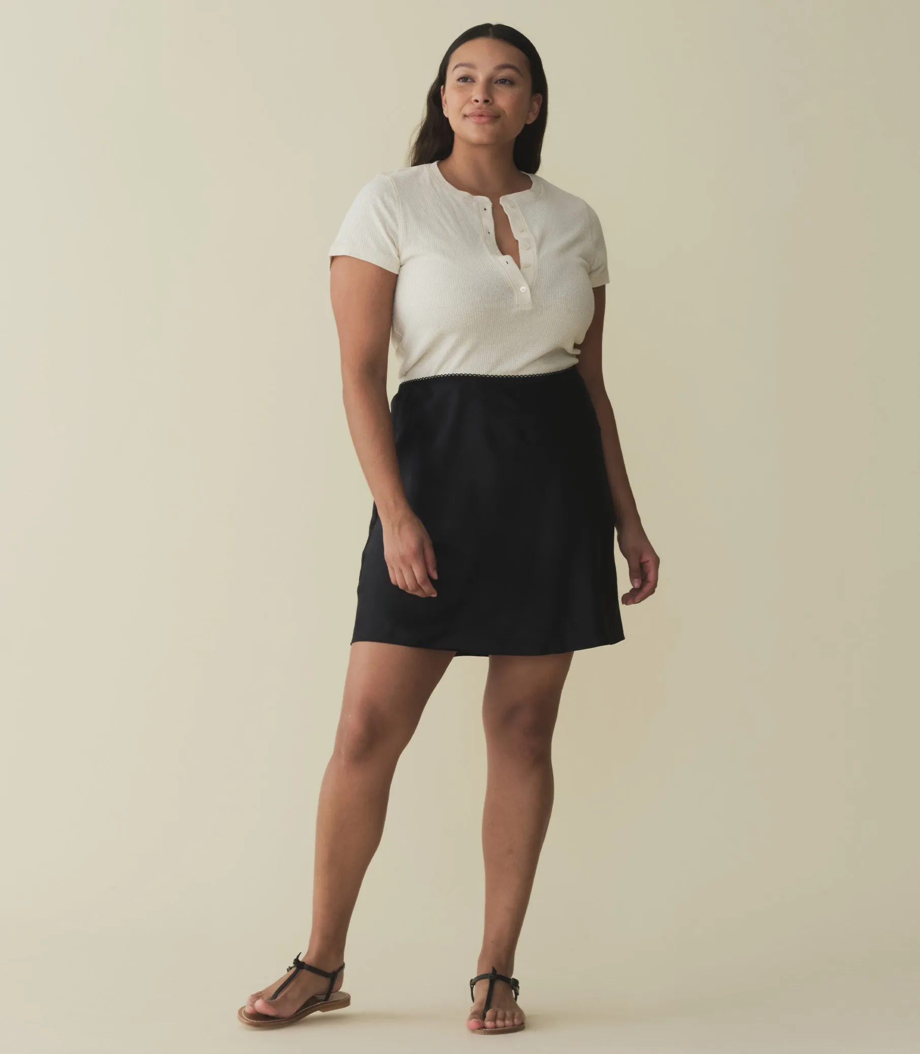 HMD -- GIULIETTA SKIRT -- NOIR sold by Doen product image thumbnail 3