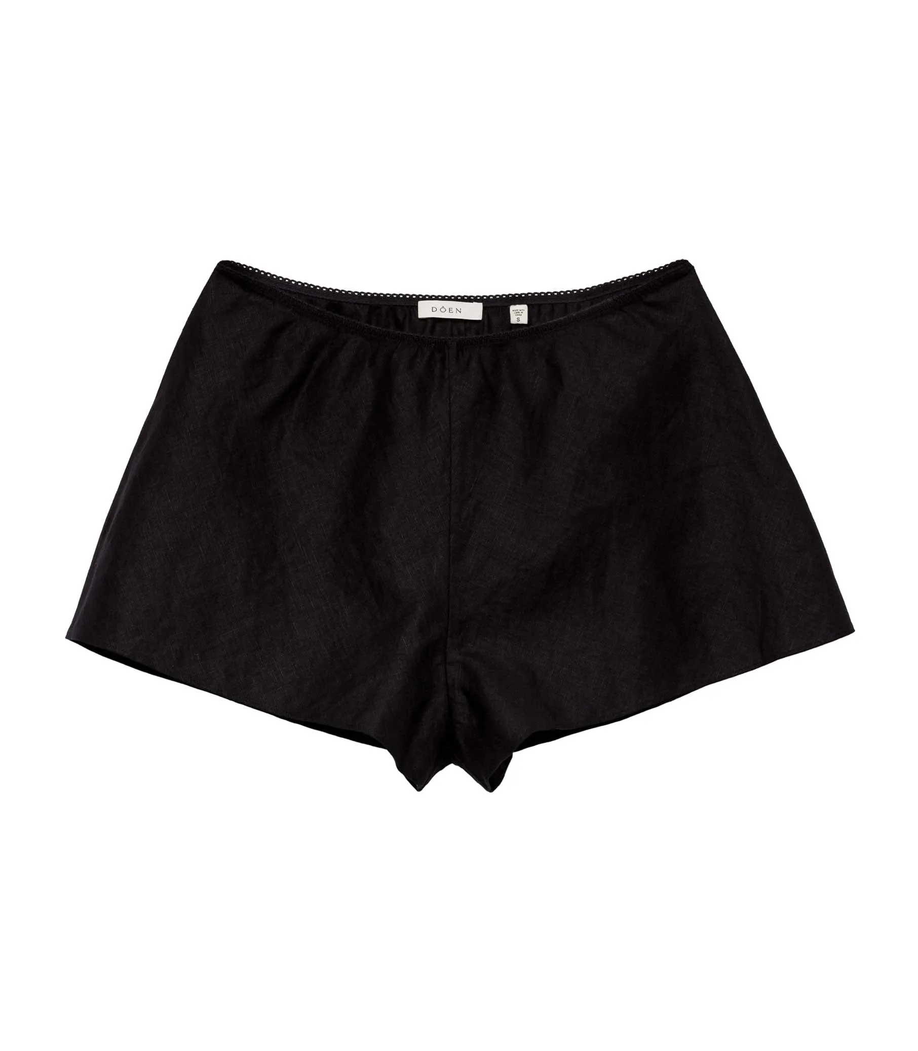 HMD -- LOREN LINEN SHORT -- BLACK sold by Doen product image thumbnail 5