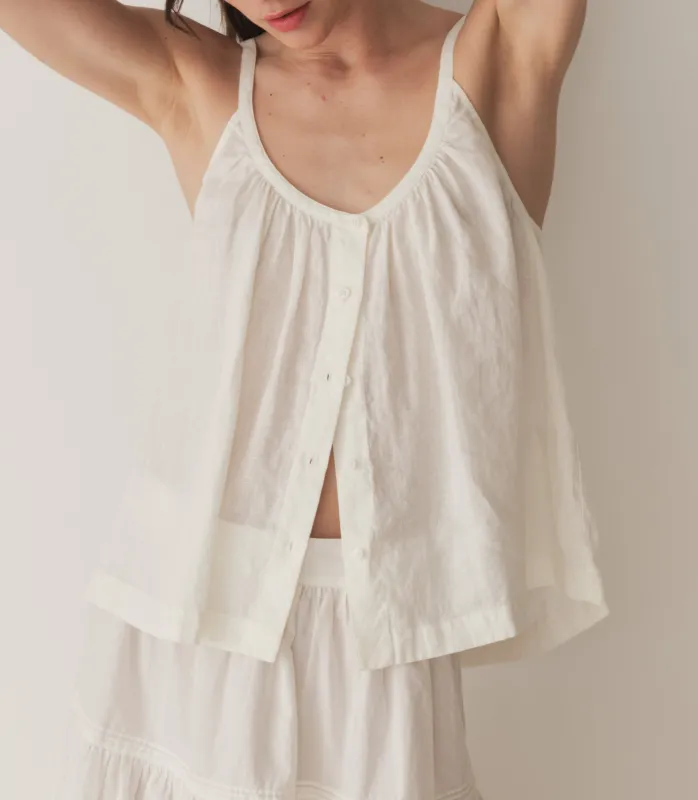 HMD -- NALINA LINEN TOP -- SALT sold by Doen