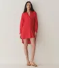HMD -- JORA LINEN DRESS -- SCARLET sold by Doen
