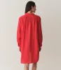 HMD -- JORA LINEN DRESS -- SCARLET sold by Doen