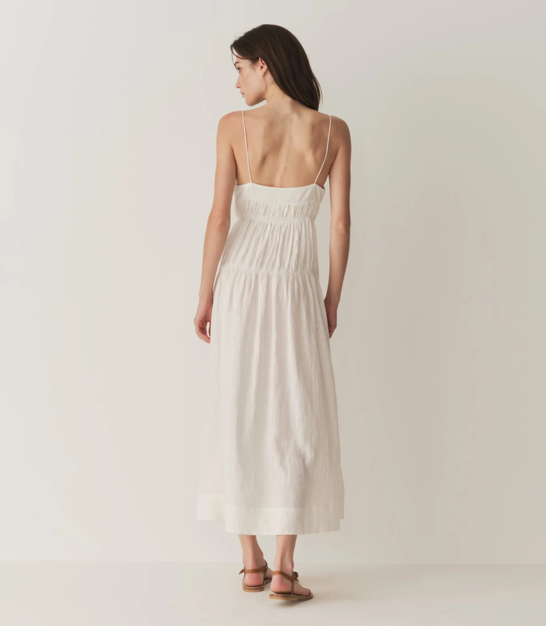 HMD -- IRINA LINEN DRESS -- SALT sold by Doen product image thumbnail 5